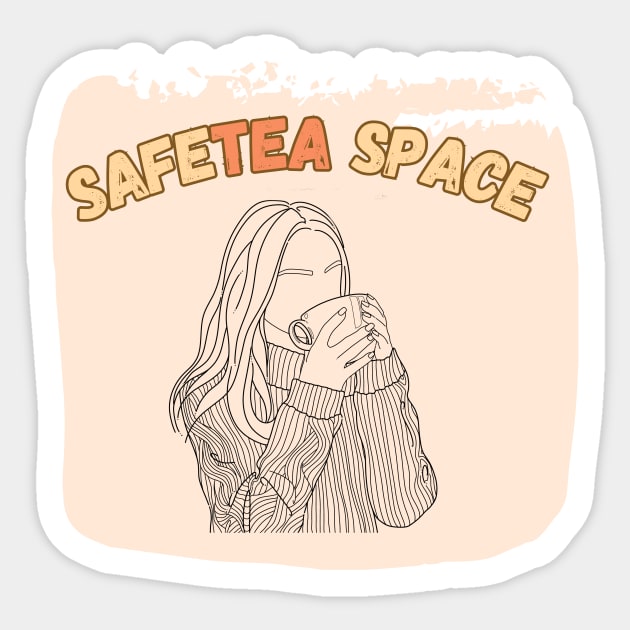TeaTime safetea space Sticker by SharpArtShop